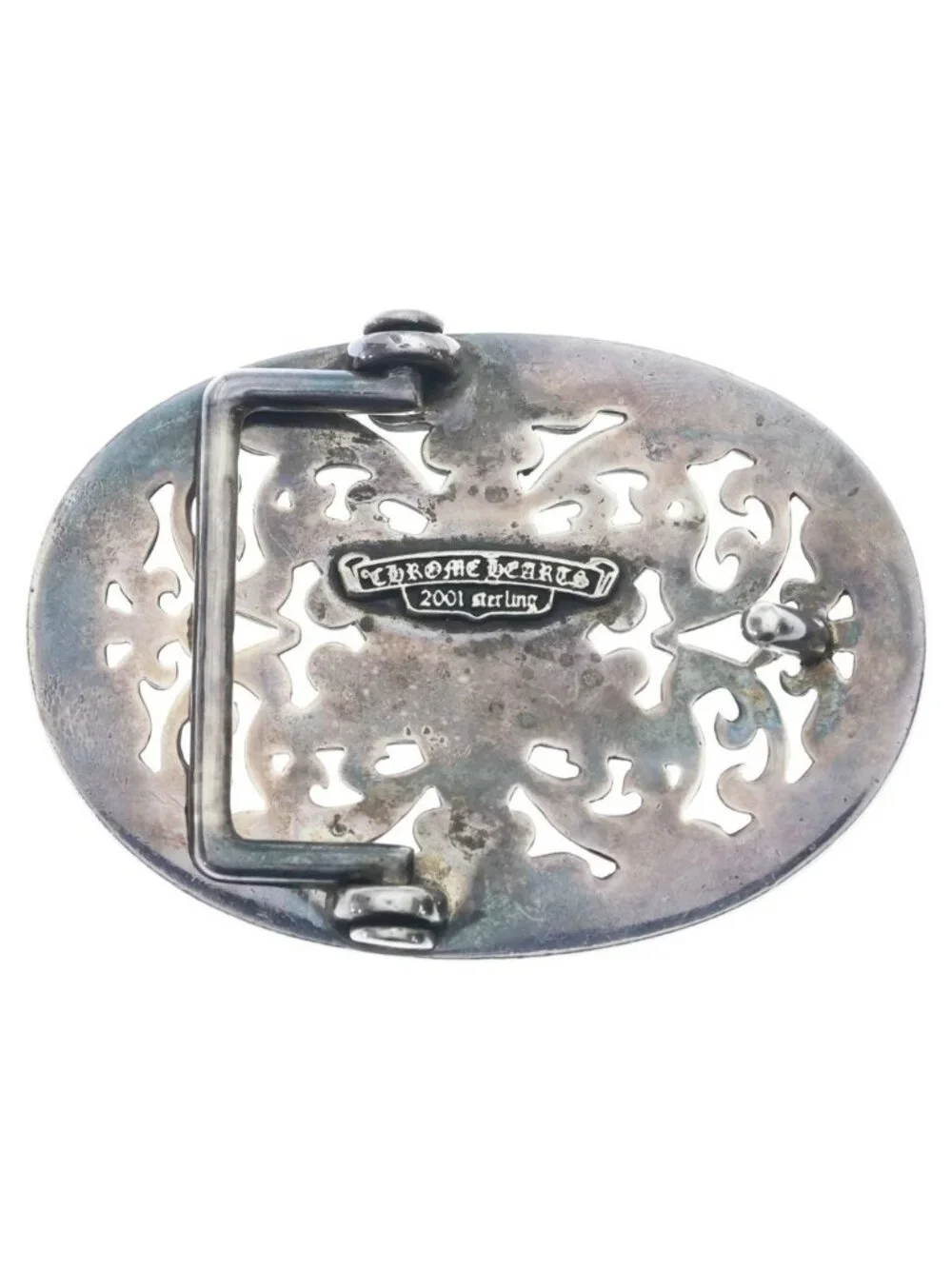 Chrome Hearts Buckle Oval Star 1.5 Classic Silver Belt Buckle